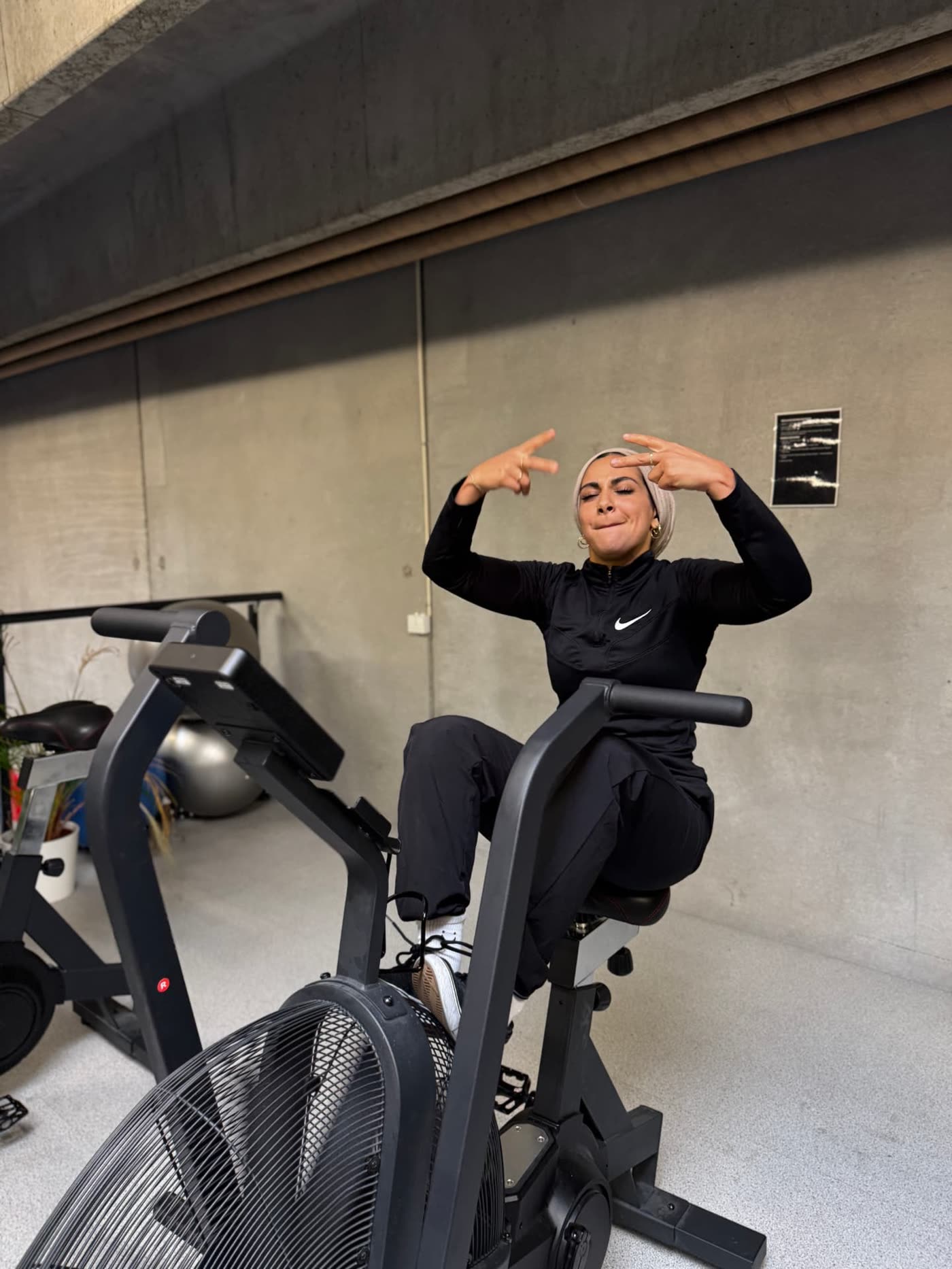 Conditioning-træning på airbike